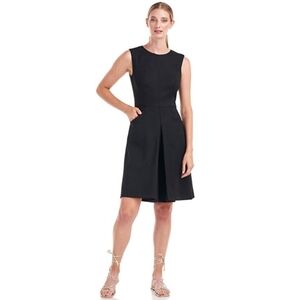 Kay Unger Black Lulu Jewel Neck Sleeveless Wide Legs Romper Jumpsuit